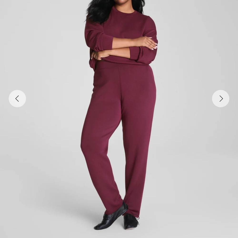 Spanx Air Essentials Very Berry Straight legged pants